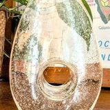 vintage blown bubble glass vase