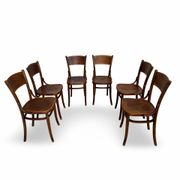 Set of six Authentic antique bentwood chairs, Antonio Volpe