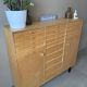 Vintage 20-drawer craft cabinet, 1960s in raw wood