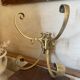 Coat rack, double hook in bronze from the 19th century.