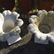Vases en pierre reconstituée en forme de tulipe (la paire)