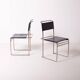 Marcel Breuer Bauhaus Tecta B40 dining chair in nickel plated bent steel an
