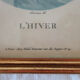4 old lithographs of the 4 seasons
