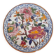 Large plate decorated with Gien peonies