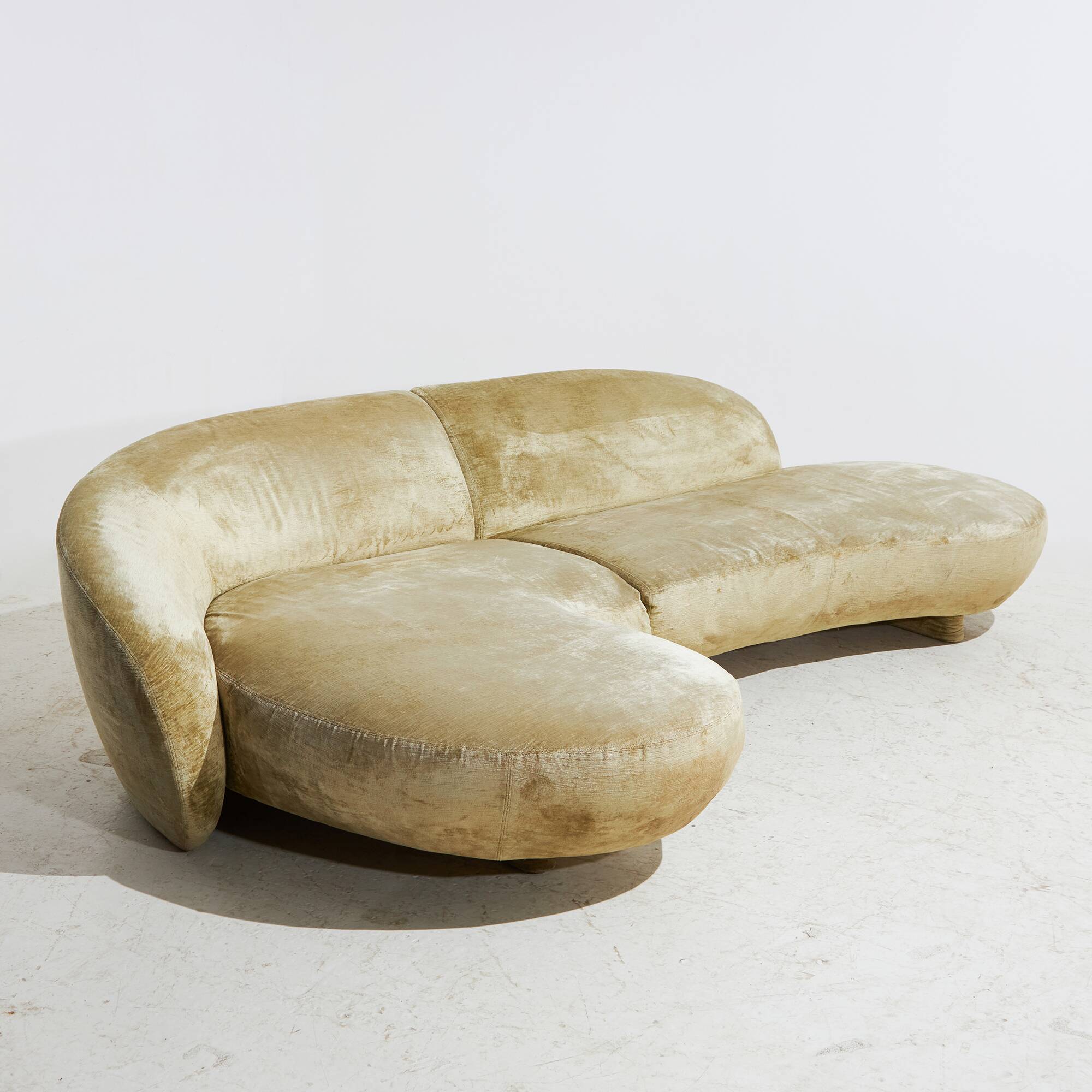 Velvet Sofa by Roberto Lazzeroni for IPE Cavalli, 1990s (MK9432)