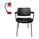 Fauteuil Vintage Design Rétro Skaï Noir