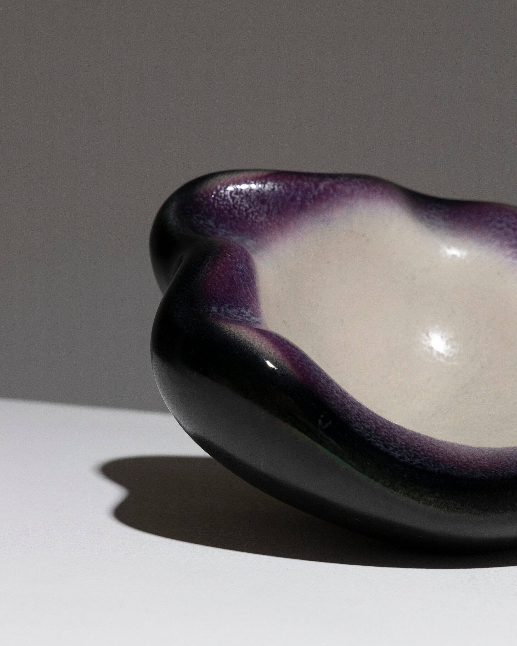 Large earthenware ashtray, pol chambost, 1960s