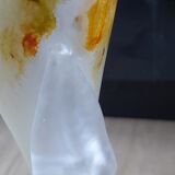 Vase patte de verre signé