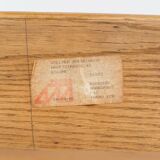 Fauteuil lounge brutaliste en chêne massif par Dittmann & Co. pour AWA Radboud