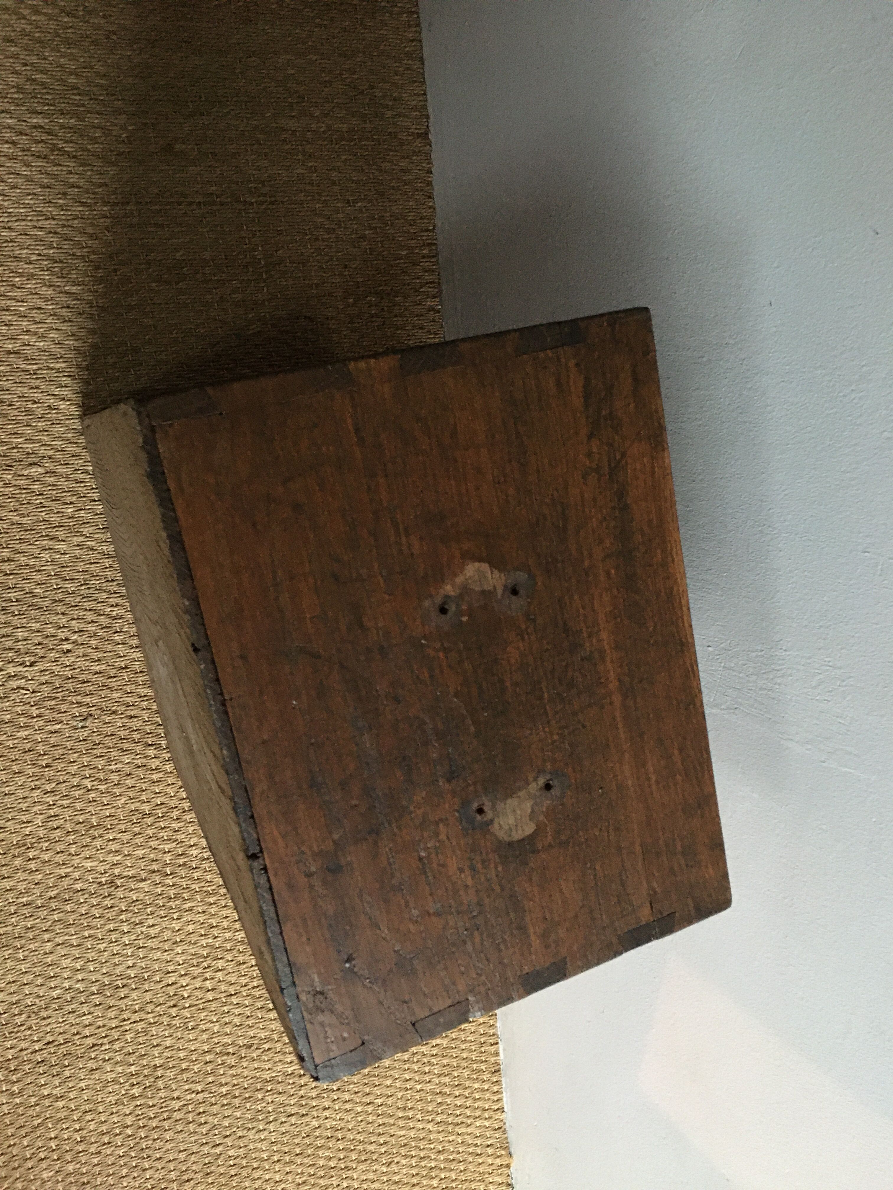 Old wooden travel chest