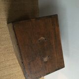 Old wooden travel chest