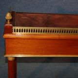 Important empire style planter in mahogany and bronze (202 x 99 cm)