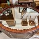 Antique Oval Mahogany Wall Mirror
