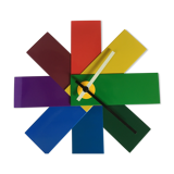 Normann Copenhagen wall clock - multicolor Watch Me Wall model