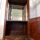 Provençal Louis XV display cabinet in carved fruitwood, illuminated.