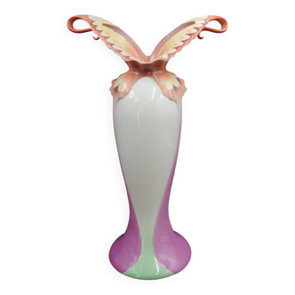 Fine porcelain vase franz butterfly collection xp1692 jen woo