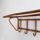 1960s Czechoslovak Rattan Wall Coat & Hat Rack, ÚLUV