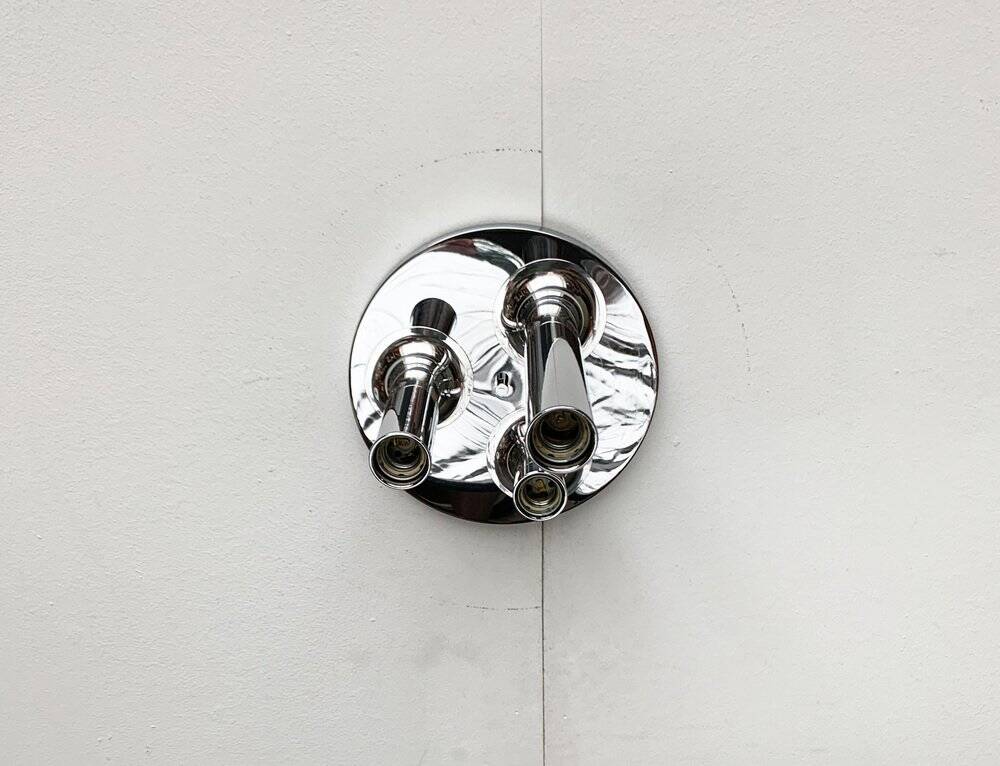 Plafonnier en chrome allemande de l'ère spatiale du milieu du siècle Cosack, années 1960