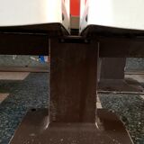 Suite of 4 double vintage bowling seats, 2 seats - brunswick - glass fibre - 1950