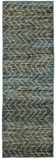 Handmade Tribal Decorative 90 cm x 290 cm Blue Wool Runner Carpet