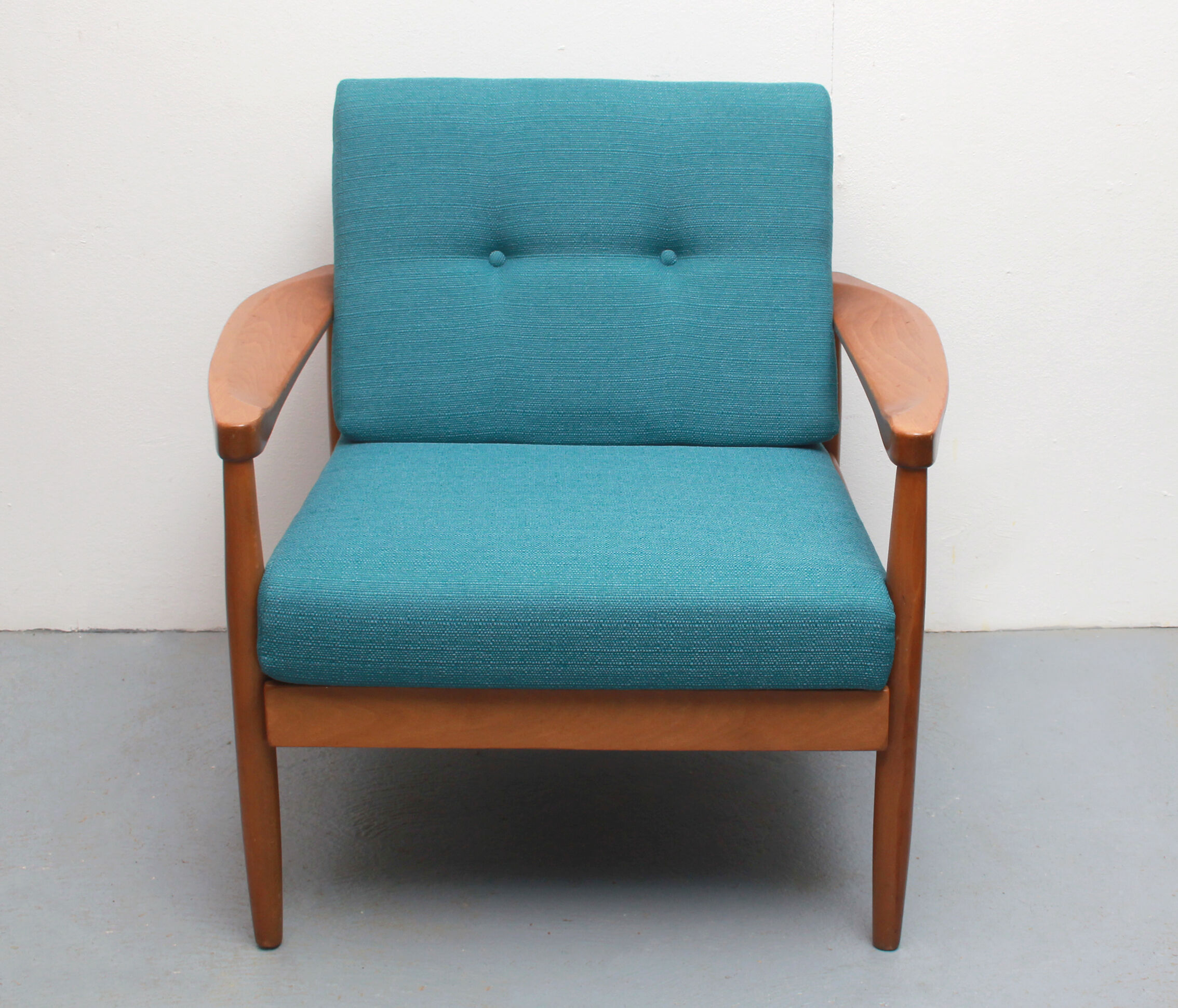 1960s armchair in petrol