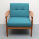 1960s armchair in petrol