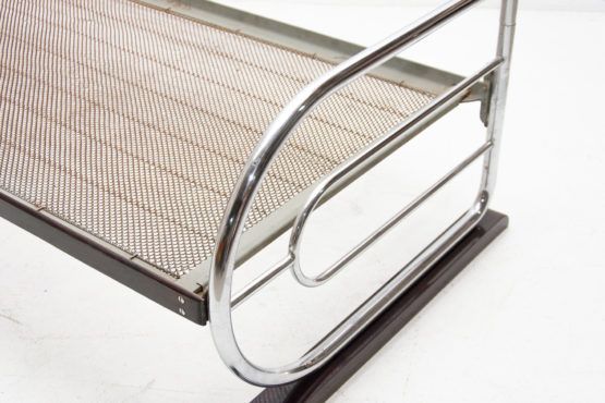 Chrome bauhaus sofa by Hynek Gottwald bohemia 1930s