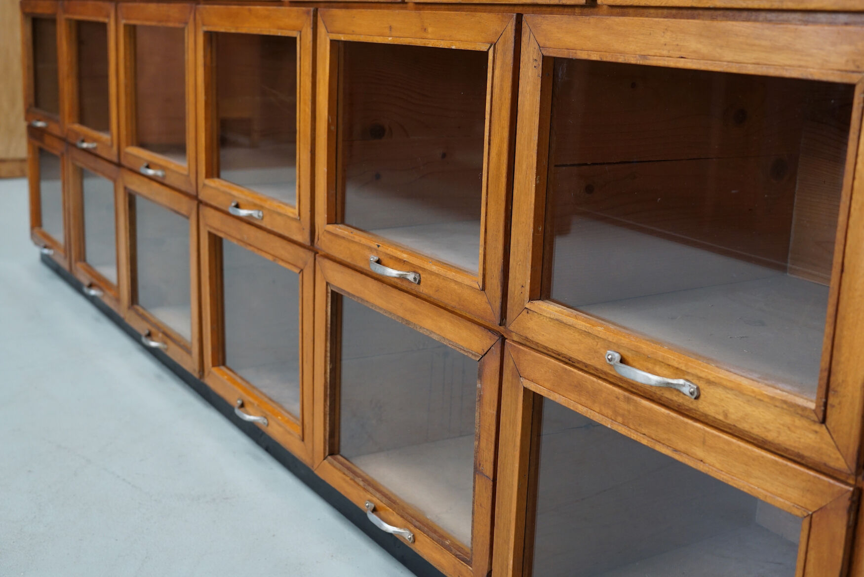 Vintage oak haberdashery cabinet / display cabinet, Netherlands, 1950s