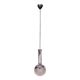 Mid-Century Chandelier in Chrome, Steel and Glass, Rewired, Italy, 1960s