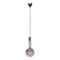 Mid-Century Chandelier in Chrome, Steel and Glass, Rewired, Italy, 1960s
