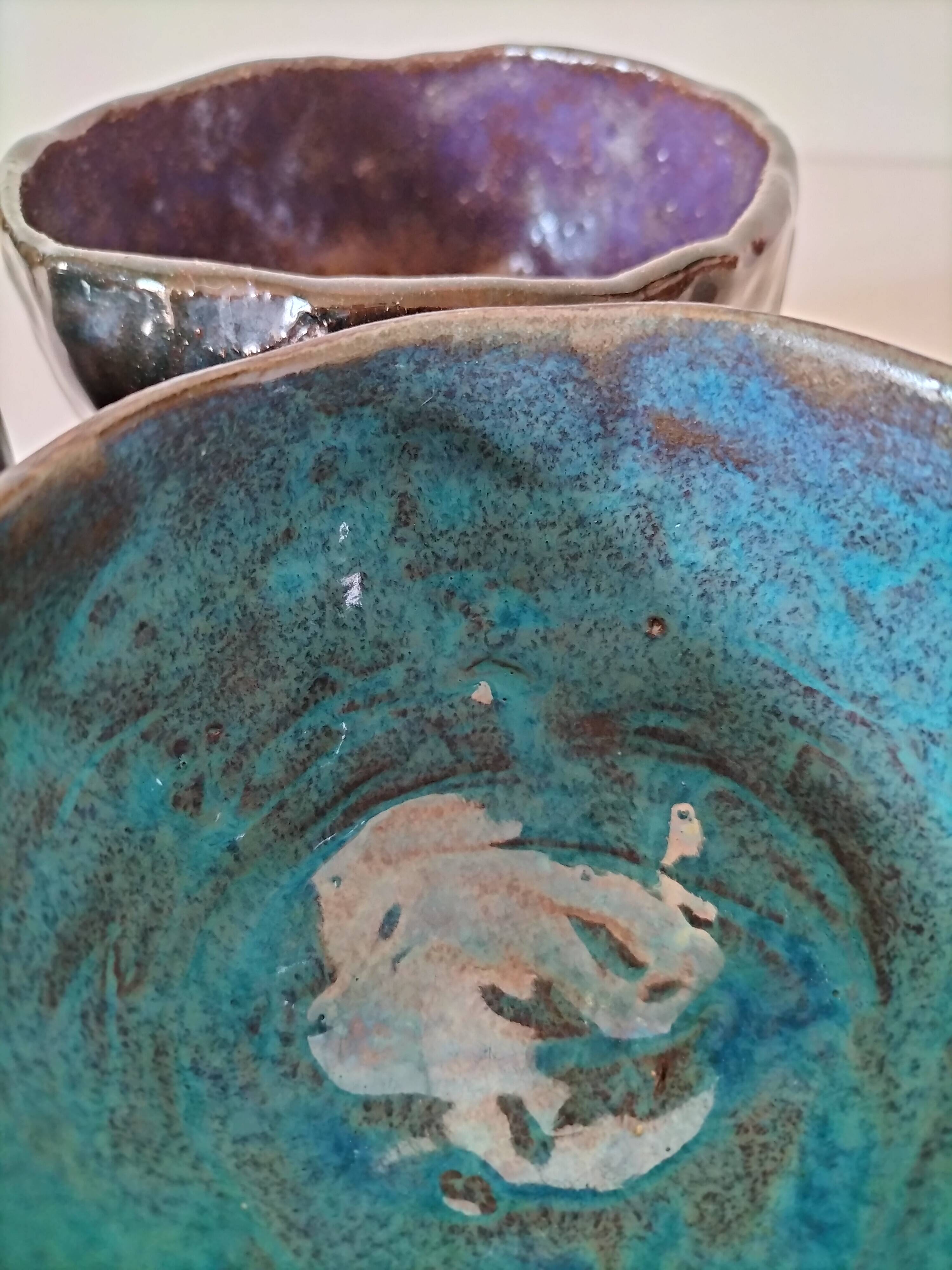 Set of 3 handmade ceramic bowls