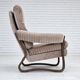 Années 1970, chaise longue danoise, très bon état d'origine, velours côtelé.