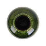 Green beige convex vase scheurich ceramics west germany 284-15