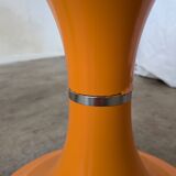 Orange Vintage Mushroom Stool “Jurček” by Meblo, 1960s – Space Age Retro