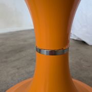 Orange Vintage Mushroom Stool “Jurček” by Meblo, 1960s – Space Age Retro