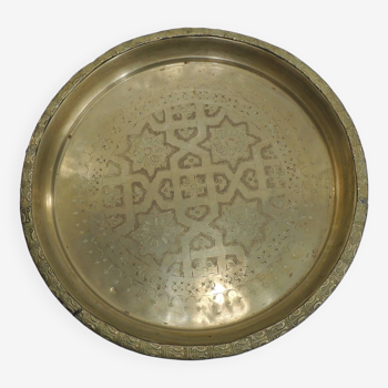 Serving tray or decoration / Artisanal North Africa / Vintage