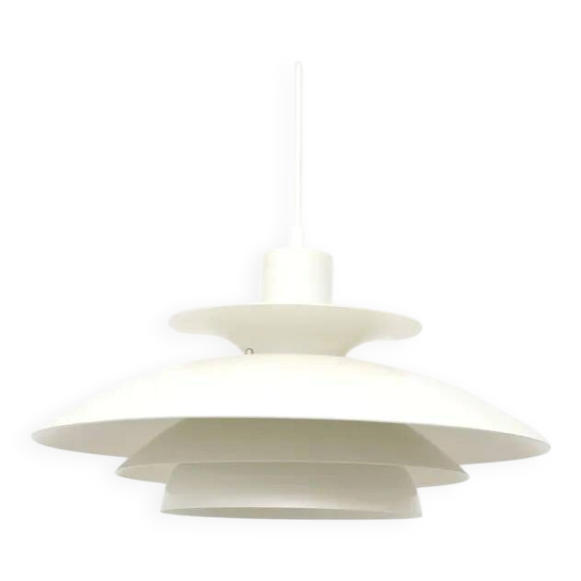 White Scandinavian lamp, 1970s