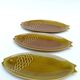 6 vintage fish-shaped plates