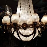 Large chandelier with grapevines