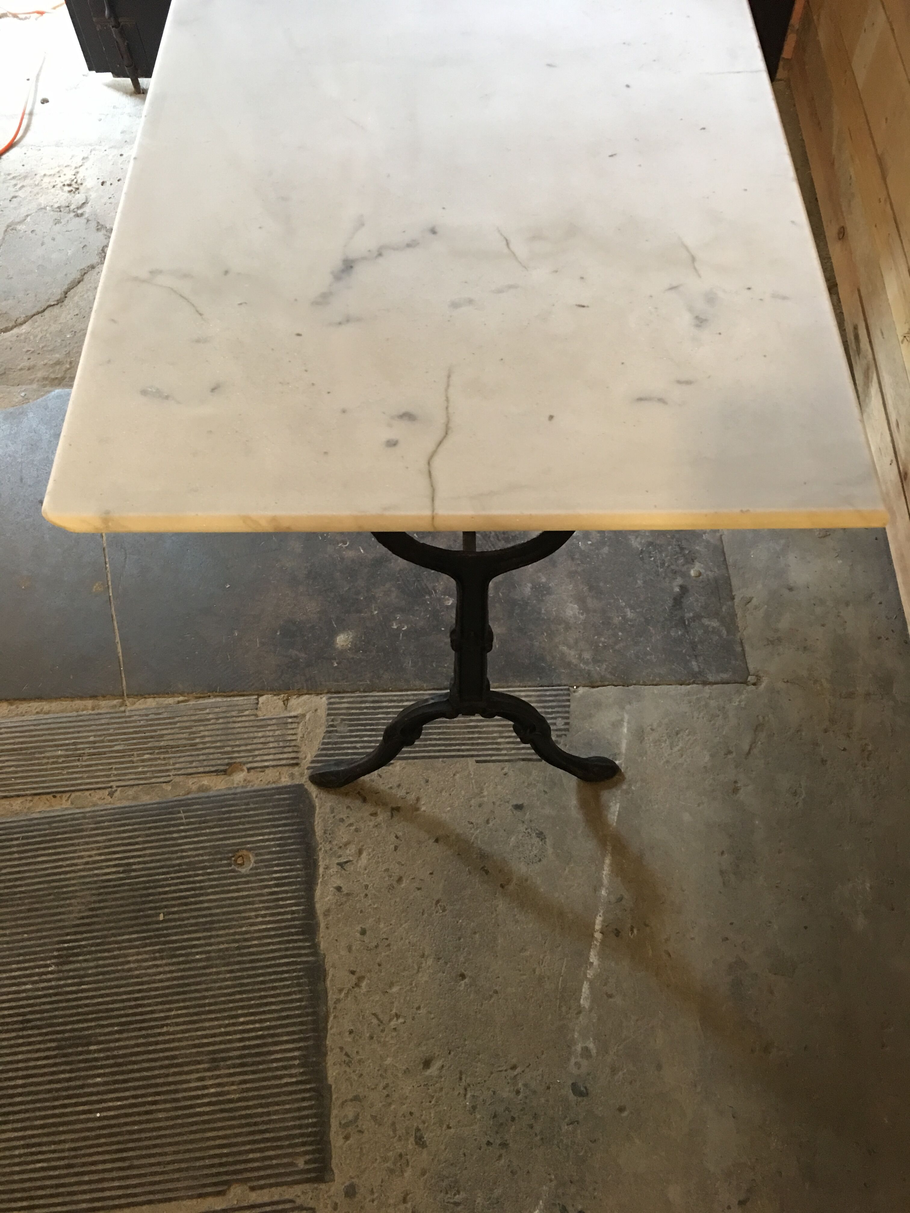 Bistro marble table