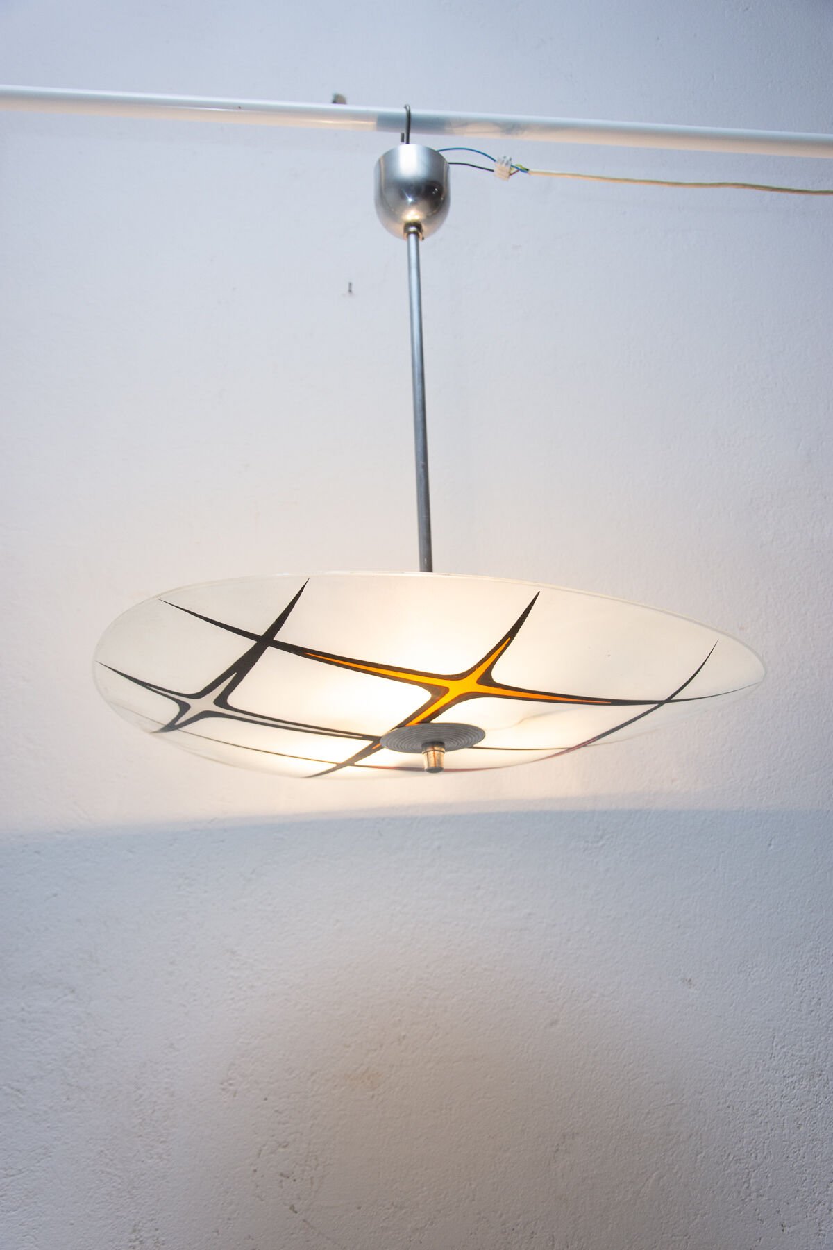 Mid century space age pendant, 1960´s, Czechoslovakia