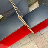 60's black and red String shelf