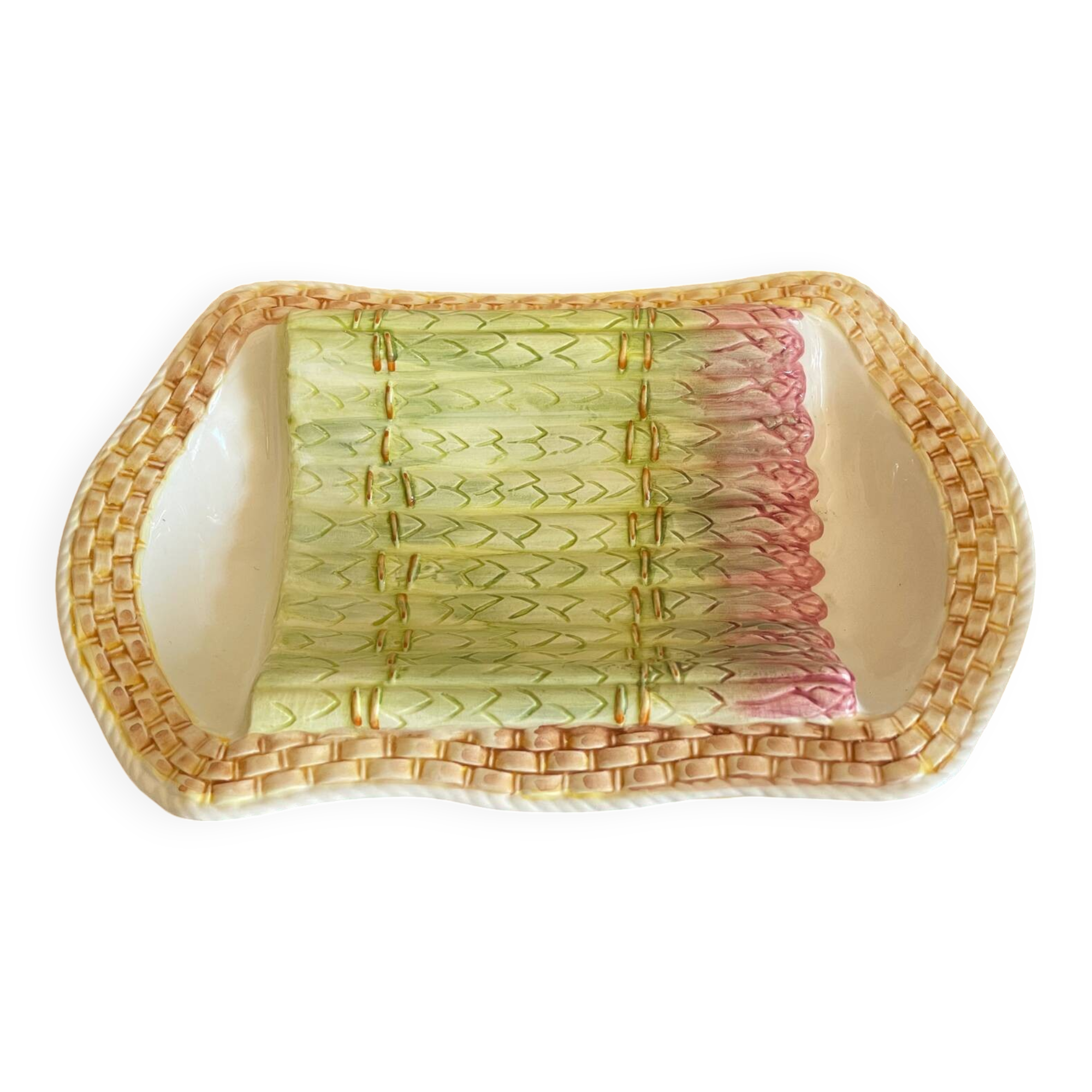 Asparagus barbotine dish