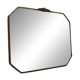 Bevelled mirror with brass frame Art Deco