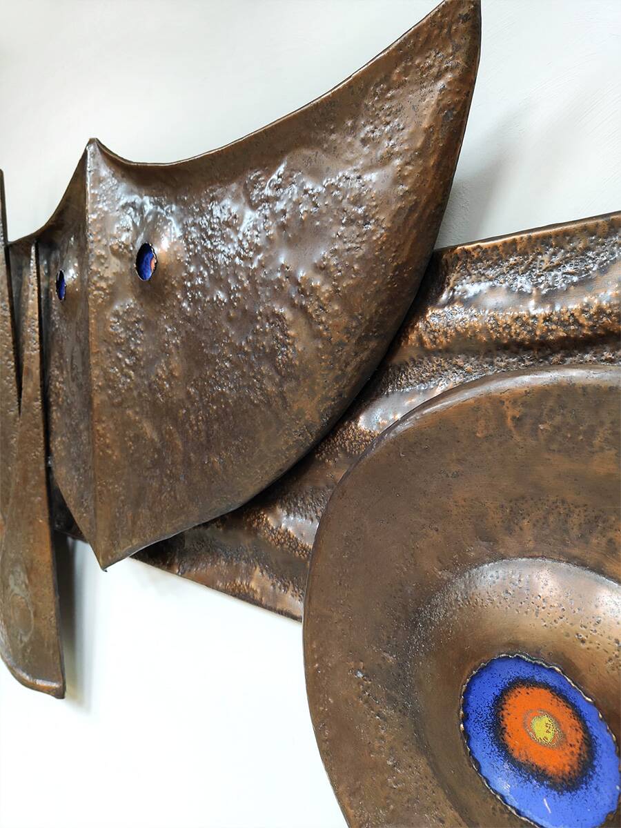 Vintage wall decoration wall art object 'Brutalism'