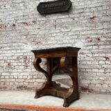 Mahogany console with mirror background period restoration xix th century