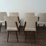 Série de 6 chaises design 1960