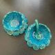 Blue ceramic salt and pepper shaker