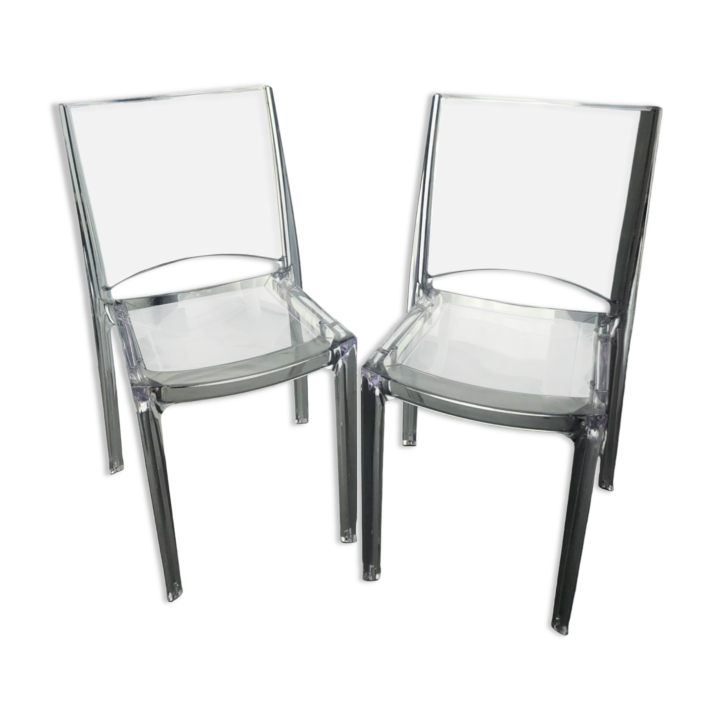 2 transparent chairs design 'Side' by Grandsoleil