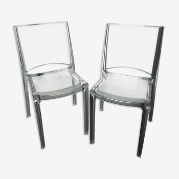 2 chaises transparentes design 'Side' de Grandsoleil